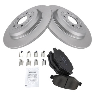 TRQ® - Rear Disc Brake Kit with Semi-Metallic Pads