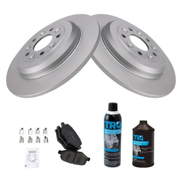 TRQ® - Rear Disc Brake Kit with Semi-Metallic Pads