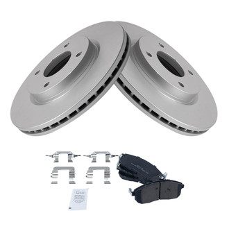 TRQ® - Front Disc Brake Kit with Semi-Metallic Pads