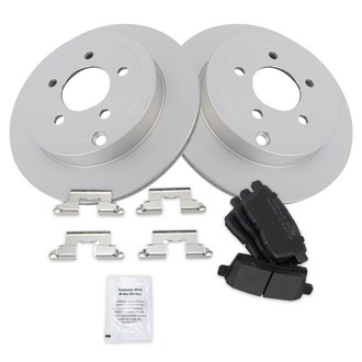 TRQ® - Rear Disc Brake Kit with Semi-Metallic Pads