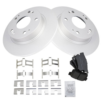 TRQ® - Rear Disc Brake Kit with Semi-Metallic Pads