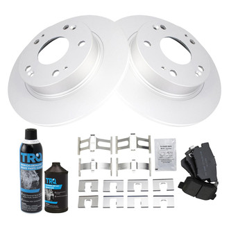 TRQ® - Rear Disc Brake Kit with Semi-Metallic Pads