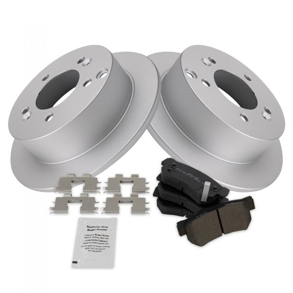 TRQ® - Rear Disc Brake Kit with Semi-Metallic Pads