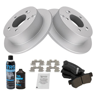 TRQ® - Rear Disc Brake Kit with Semi-Metallic Pads