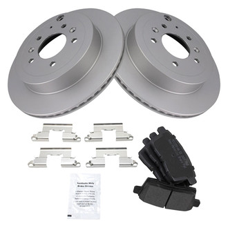 TRQ® - Rear Disc Brake Kit with Semi-Metallic Pads