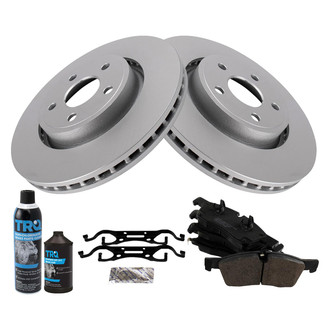 TRQ® - Front Disc Brake Kit with Semi-Metallic Pads