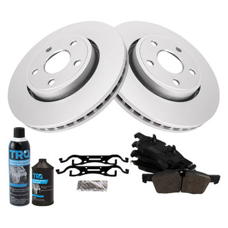 TRQ® - Front Disc Brake Kit with Semi-Metallic Pads