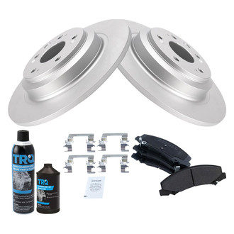 TRQ® - Front Disc Brake Kit with Semi-Metallic Pads