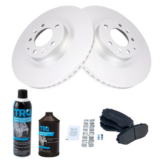 TRQ® - Front Disc Brake Kit with Semi-Metallic Pads