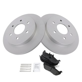 TRQ® - Rear Disc Brake Kit with Semi-Metallic Pads