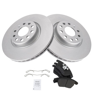 TRQ® - Front Disc Brake Kit with Semi-Metallic Pads