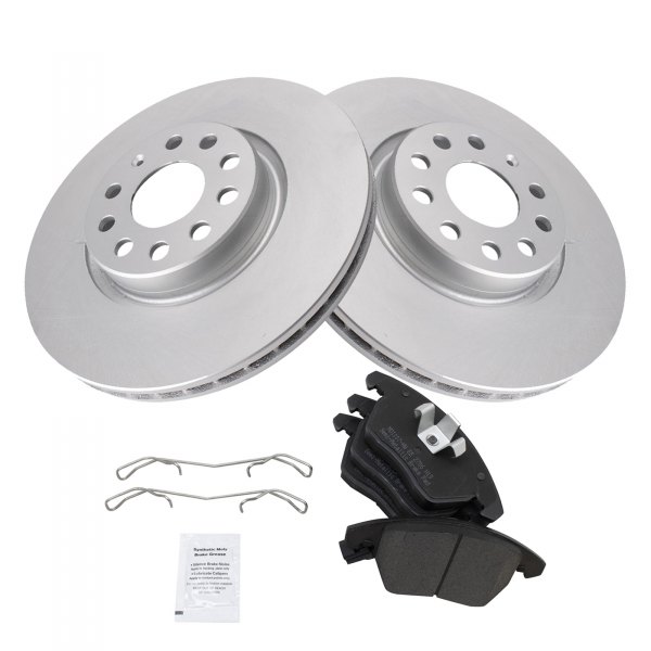 TRQ® - Front Disc Brake Kit with Semi-Metallic Pads