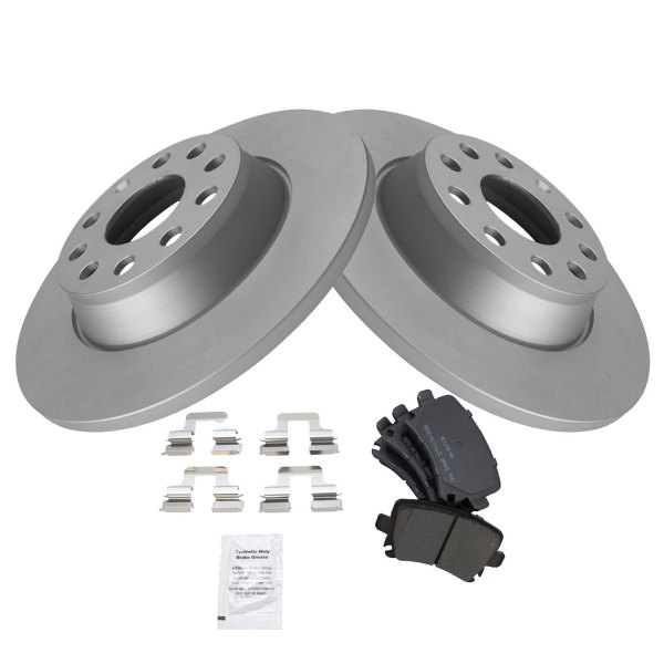 TRQ® - Rear Disc Brake Kit with Semi-Metallic Pads