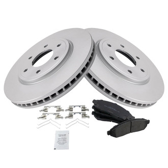 TRQ® - Front Disc Brake Kit with Semi-Metallic Pads