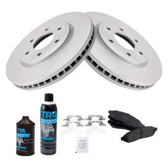 TRQ® - Front Disc Brake Kit with Semi-Metallic Pads