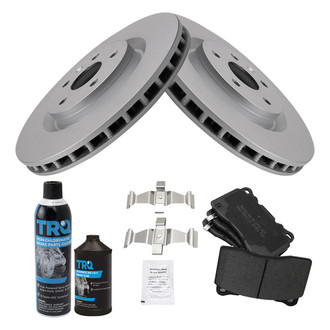 TRQ® - Front Disc Brake Kit with Semi-Metallic Pads