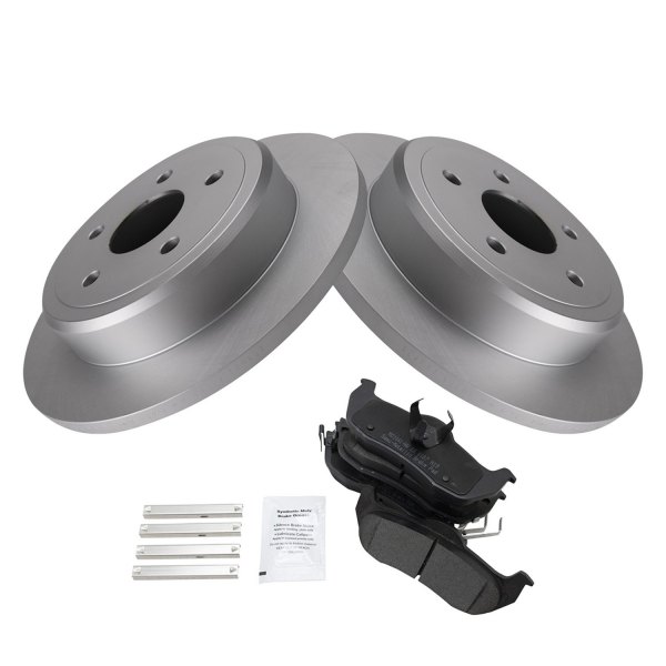 TRQ® - Rear Disc Brake Kit with Semi-Metallic Pads