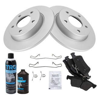 TRQ® - Rear Disc Brake Kit with Semi-Metallic Pads
