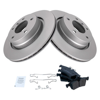 TRQ® - Rear Disc Brake Kit with Semi-Metallic Pads