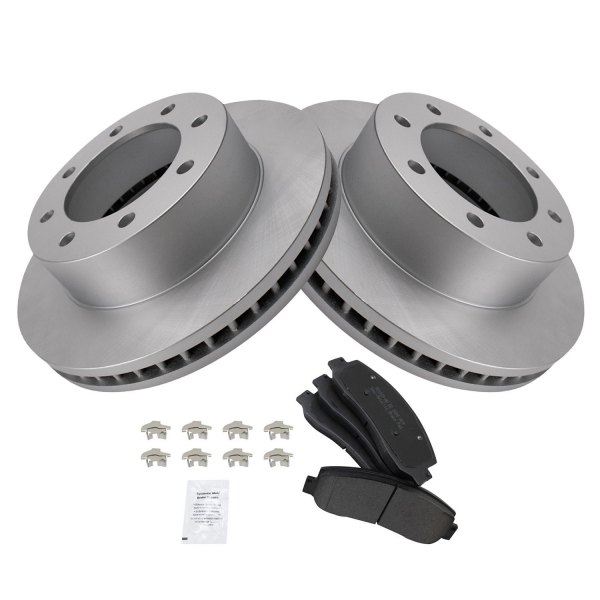 TRQ® - Front Disc Brake Kit with Semi-Metallic Pads