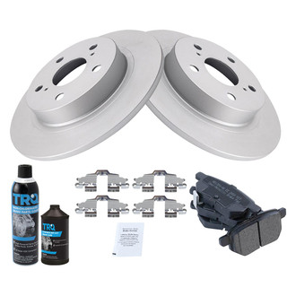 TRQ® - Rear Disc Brake Kit with Semi-Metallic Pads