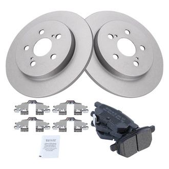 TRQ® - Rear Disc Brake Kit with Semi-Metallic Pads
