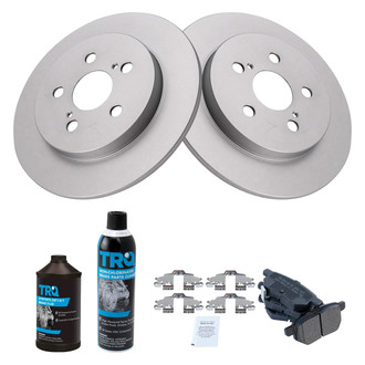 TRQ® - Rear Disc Brake Kit with Semi-Metallic Pads