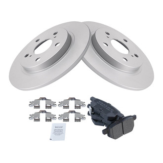 TRQ® - Rear Disc Brake Kit with Semi-Metallic Pads