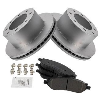 TRQ® - Rear Disc Brake Kit with Semi-Metallic Pads