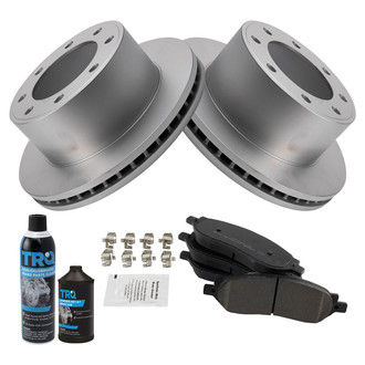 TRQ® - Rear Disc Brake Kit with Semi-Metallic Pads