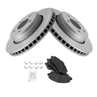 TRQ® - Front Disc Brake Kit with Semi-Metallic Pads