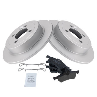TRQ® - Rear Disc Brake Kit with Semi-Metallic Pads