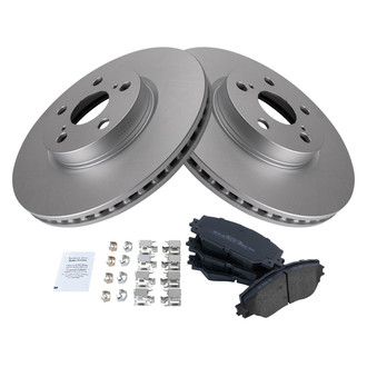 TRQ® - Front Disc Brake Kit with Semi-Metallic Pads
