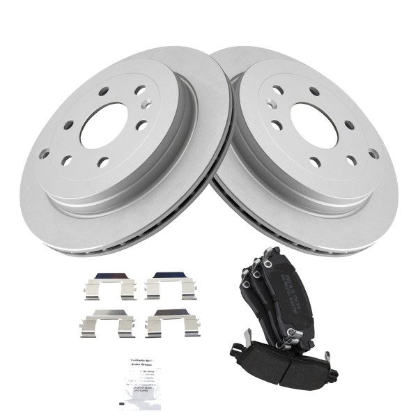 TRQ® - Rear Disc Brake Kit with Semi-Metallic Pads