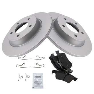 TRQ® - Rear Disc Brake Kit with Semi-Metallic Pads
