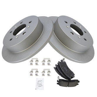 TRQ® - Rear Passenger Side Disc Brake Kit with Ceramic Pads