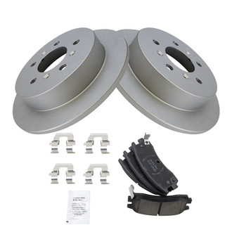 TRQ® - Rear Driver Side Disc Brake Kit with Ceramic Pads