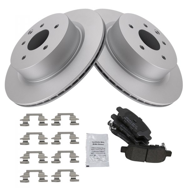 TRQ® - Rear Disc Brake Kit with Semi-Metallic Pads