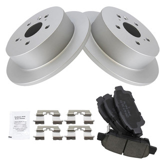 TRQ® - Rear Disc Brake Kit with Ceramic Pads