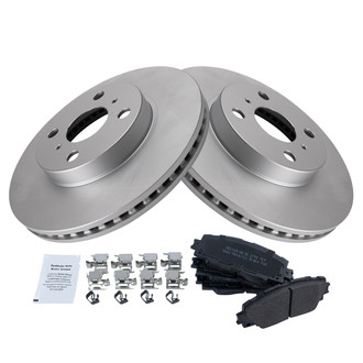TRQ® - Front Disc Brake Kit with Semi-Metallic Pads