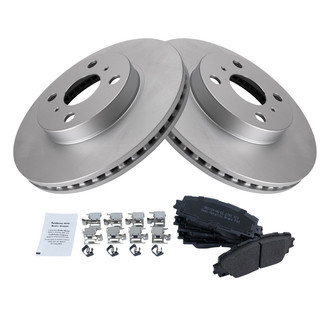 TRQ® - Front Disc Brake Kit with Semi-Metallic Pads