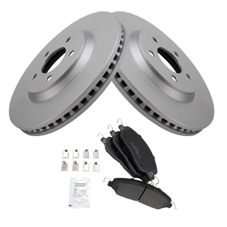 TRQ® - Front Disc Brake Kit with Semi-Metallic Pads