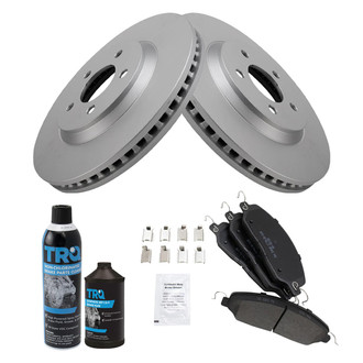TRQ® - Front Disc Brake Kit with Semi-Metallic Pads