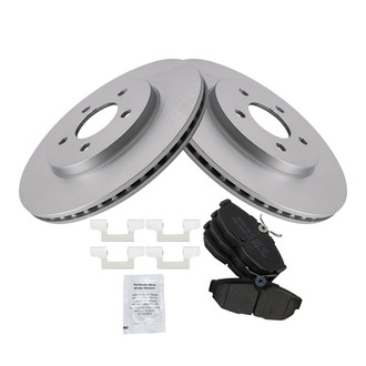 TRQ® - Rear Disc Brake Kit with Semi-Metallic Pads