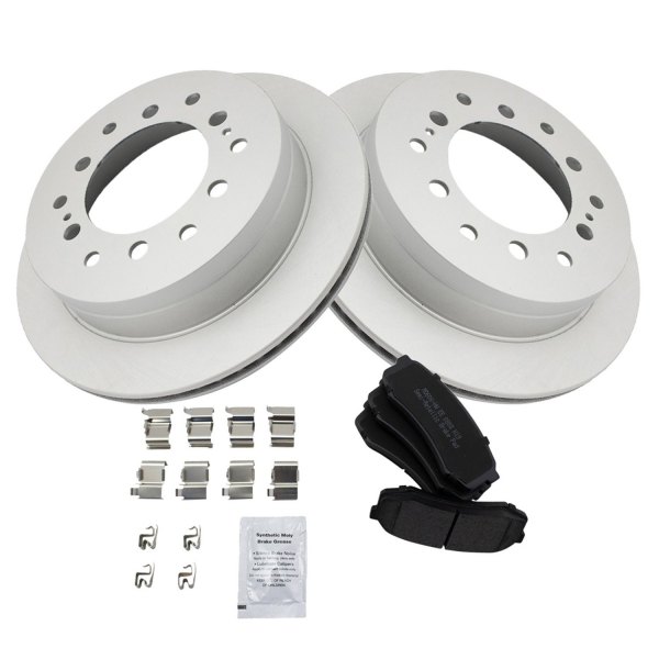 TRQ® - Rear Disc Brake Kit with Semi-Metallic Pads