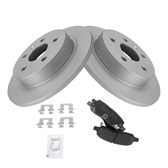 TRQ® - Rear Disc Brake Kit with Semi-Metallic Pads