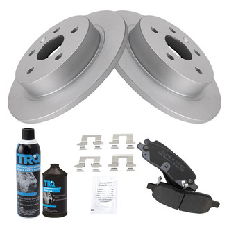 TRQ® - Rear Disc Brake Kit with Semi-Metallic Pads