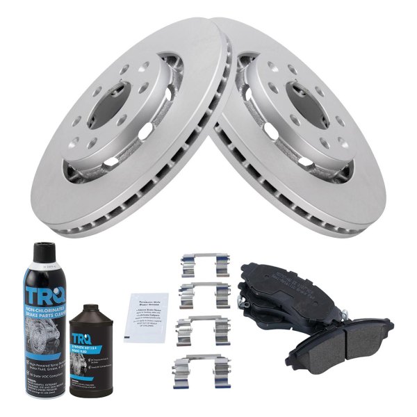 TRQ® - Front Disc Brake Kit with Semi-Metallic Pads