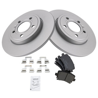 TRQ® - Rear Disc Brake Kit with Semi-Metallic Pads