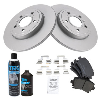 TRQ® - Rear Disc Brake Kit with Semi-Metallic Pads